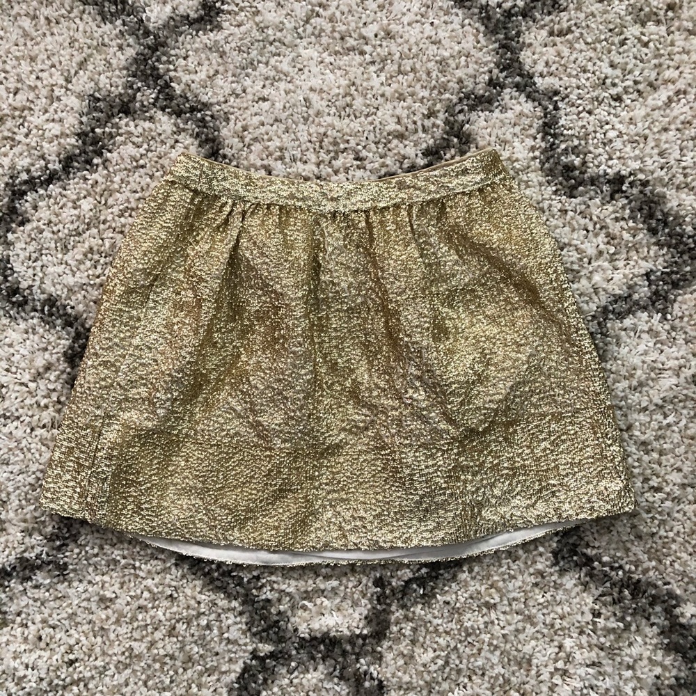 NWOT H&M Gold Sparkle Sequin Mini Skirt